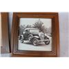 Image 5 : Framed Photos of A 1914 Ford Model T Touring Car& 1930 Ford Roadster Deluxe w/Framed Emblem