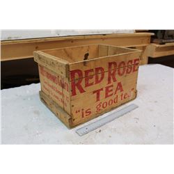 Red Rose Tea Crate