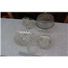 Image 1 : Lot of Vintage Glass Serving Bowls (4) & A Cake Dish