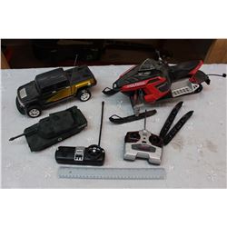 Remote Control Truck and Ski-Doo