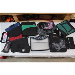 Lot of Binders and Pencil Cases