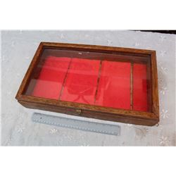 Wooden Display Case - 18" x 10.5" x 3.5"