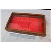 Image 1 : Wooden Display Case - 18" x 10.5" x 3.5"