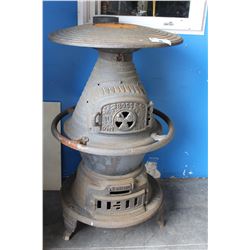 ANTIQUE POT-BELLY STOVE