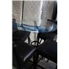 Image 2 : GLASS TOP TABLE WITH 4 CHAIRS