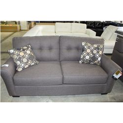 BROWN SOFA AND LOVESEAT