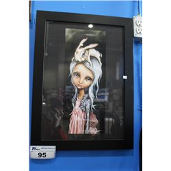 ANGELINA WEONA PAINTING, GIRL WITH BUNNY