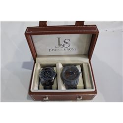 2 JOSHUA AND SONS WATCHES OWNED BY TIM CRONK (BC LIONS PLAYER)