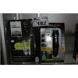 PHILIPS SONICARE DIAMOND CLEAN ELECTRIC TOOTHBRUSH AND REMINGTON ALL-IN-ONE GROOMING KIT