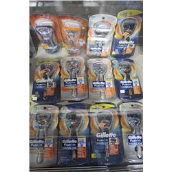 12 GILLETTE FUSION PROGLIDE RAZORS
