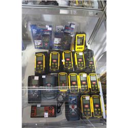 GROUP OF LASER MEASURES - DEWALT, BOSCH, AND HILTI PD40