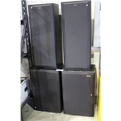 2 BOSE SPEAKERS AND 2 PIONEER SPEAKERS