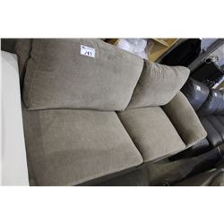 GREY FABRIC SECTIONAL PIECE