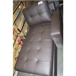 DARK BROWN SECTIONAL PIECE