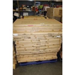PALLET OF GLASS TOPS