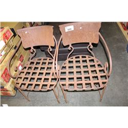 PAIR OF VINTAGE PATIO CHAIRS
