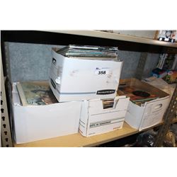 SHELF LOT OF VINTAGE VINYL ALBUMS