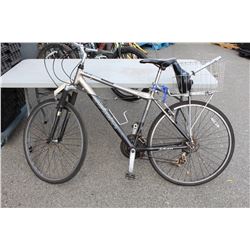 GREY ROAD BIKE WITH BASKET