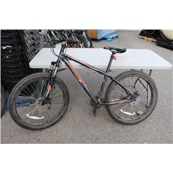 MONGOOSE CHARCOAL GREY AND ORANGE MENS MOUNTAIN BIKE