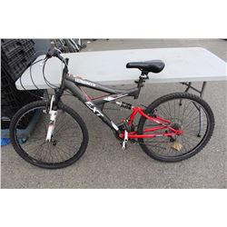 BLACK AND RED MENS MOUNTAIN BIKE