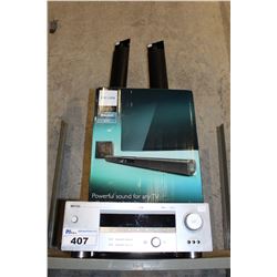 YAMAHA RECEIVER AND PHILIPS SOUNDBAR