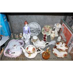 SHELF LOT OF OLD COUNTRY ROADS CHINA AND MORE