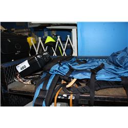 SHELF LOT OF BACKPACK, PURSES AND LUGGAGE