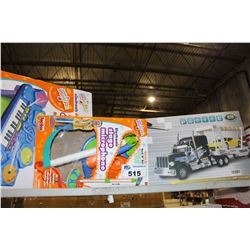 SHELF LOT OF REMOTE CONTROL CARS AND MORE TOYS