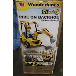 WONDERLANES 12V BACKHOE (CONDITION UNKNOWN)