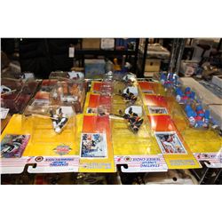 SHELF LOT OF SPORTS COLLECTABLES