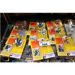 SHELF LOT OF SPORTS COLLECTABLES