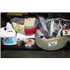 Image 2 : SHELF LOT OF HEATED PET BED AND OTHER PET ITEMS