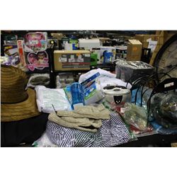 SHELF LOT OF UNDERWEAR, BOXERS, AND MORE