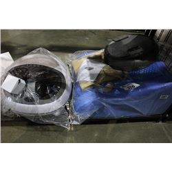 SHELF LOT OF FOAM PILLOW, ROBOT VACUUM, FOOT MASSAGER AND MORE