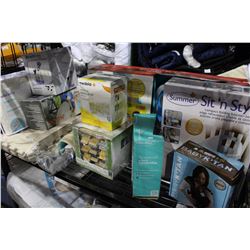 SHELF LOT OF BABY AND CHILDS PRODUCTS