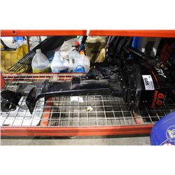 6HP MERCURY OUTBOARD AND FUEL CANS