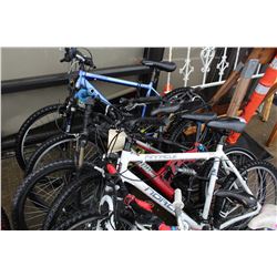 5 MOUNTAIN BIKES