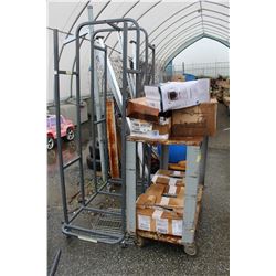 LARGE LOT OF STAINLESS STEEL GARMENT WALL MOUNT HANGERS WITH HARDWARE