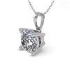 Image 2 : 0.50 CTW VS/SI Cushion Diamond Designer Necklace 14K Rose Gold - REF-85W8F - 38412