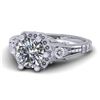 Image 2 : 1 CTW Solitaire Certified VS/SI Diamond Ring 14K White Gold - REF-287H3A - 38529