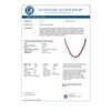 Image 3 : 26 CTW Ruby & Diamond Necklace 18K White Gold - REF-857A8X - 11716