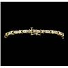 Image 3 : 10KT Yellow Gold Ladies 0.50 ctw Diamond Tennis Bracelet