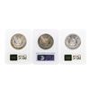 Image 2 : Lot of (3) 1885-O $1 Morgan Silver Dollar Coins PCGS MS64
