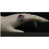 Image 3 : 14KT White Gold 2.59 ctw Oval Cut Rubellite and Diamond Anniversary Band Ring