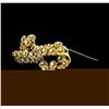 Image 2 : 18KT Yellow Gold 1.50 ctw Diamond Brooch
