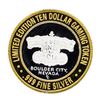 Image 2 : .999 Silver Gold Strike Inn Boulder City, Nevada $10 Limited Edition Casino Gami