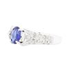 Image 2 : 14KT White Gold Ladies 0.87 ctw Sapphire and Diamond Ring