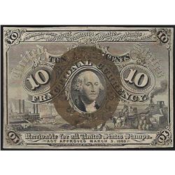 March 3, 1863 Ten Cent Second Issue Fractional