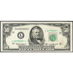 1950D $50 Federal Reserve STAR Note