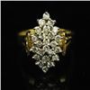Image 1 : 14KT Yellow Gold 0.80 ctw Marquise Design Diamond Ring
